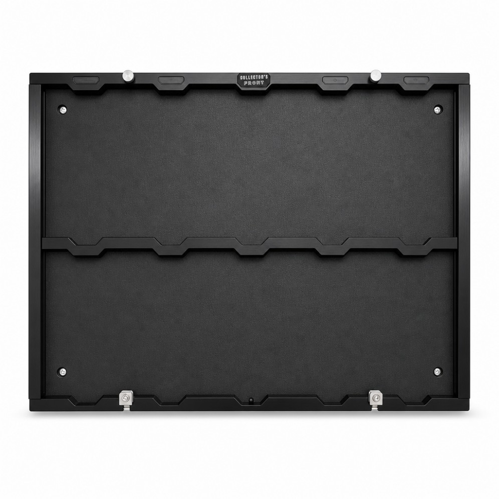 Protected Display in black anodized aluminum